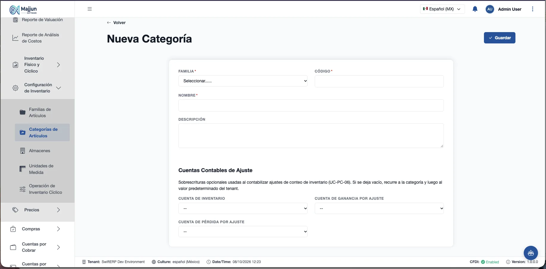 Nueva Categoria