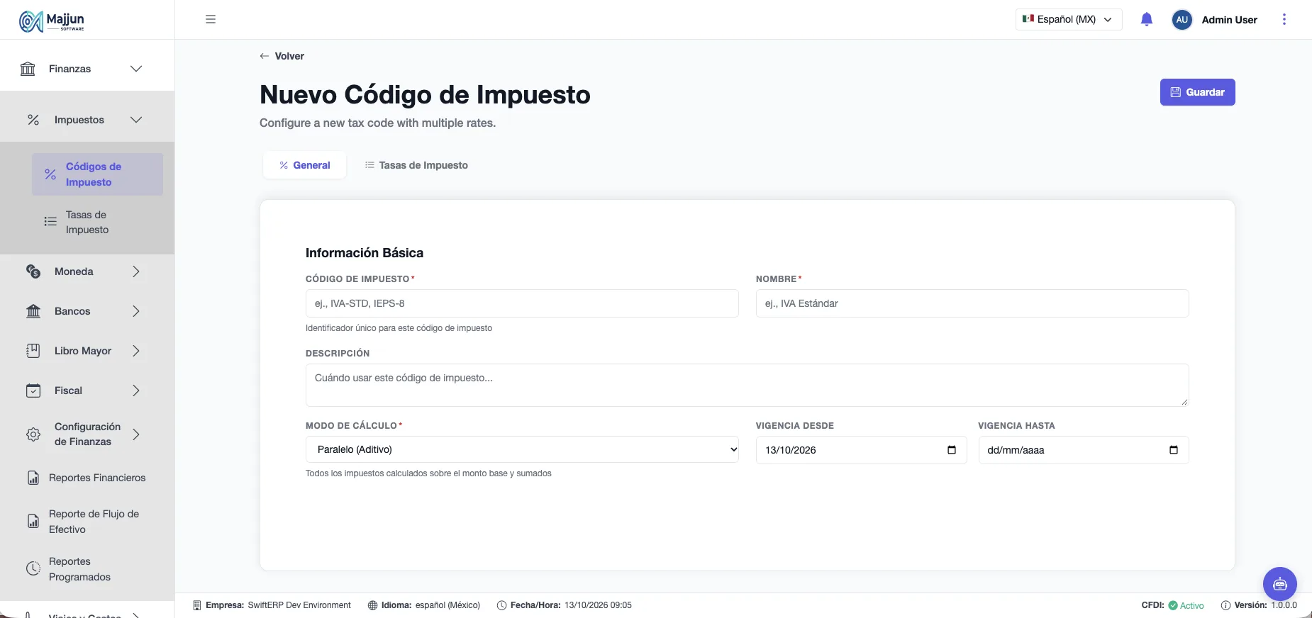 Nuevo Código de Impuesto