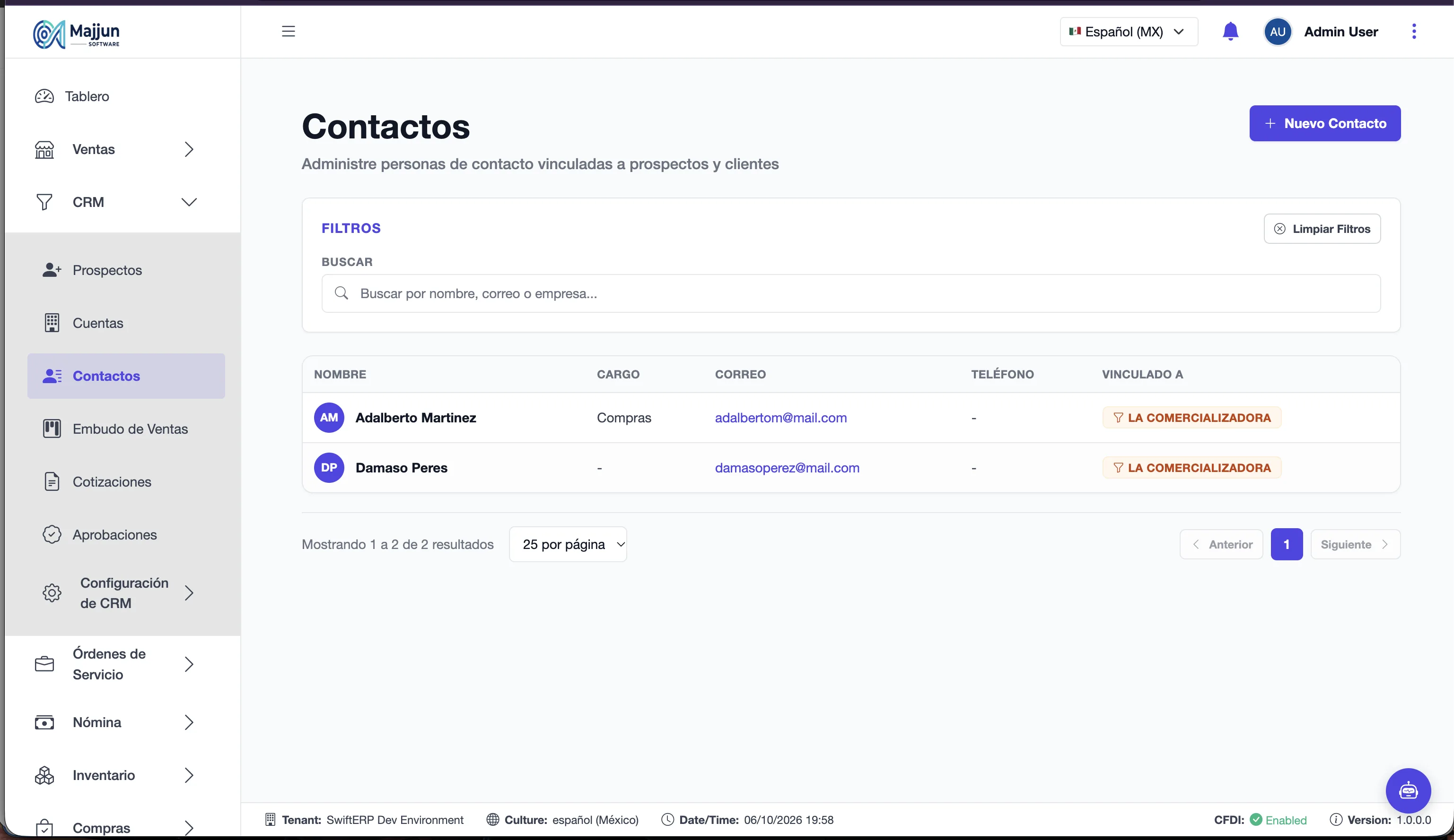 Contactos