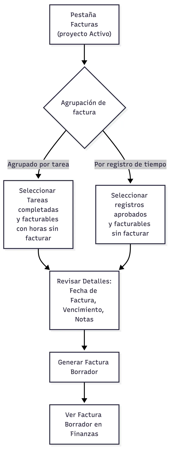 Asistente de facturación del proyecto