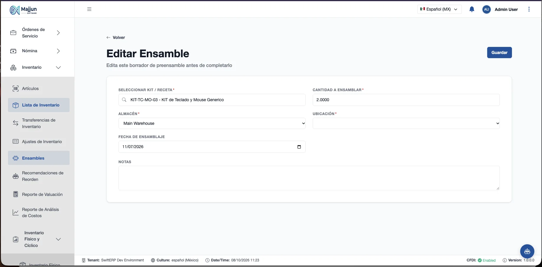 Editar Esamble